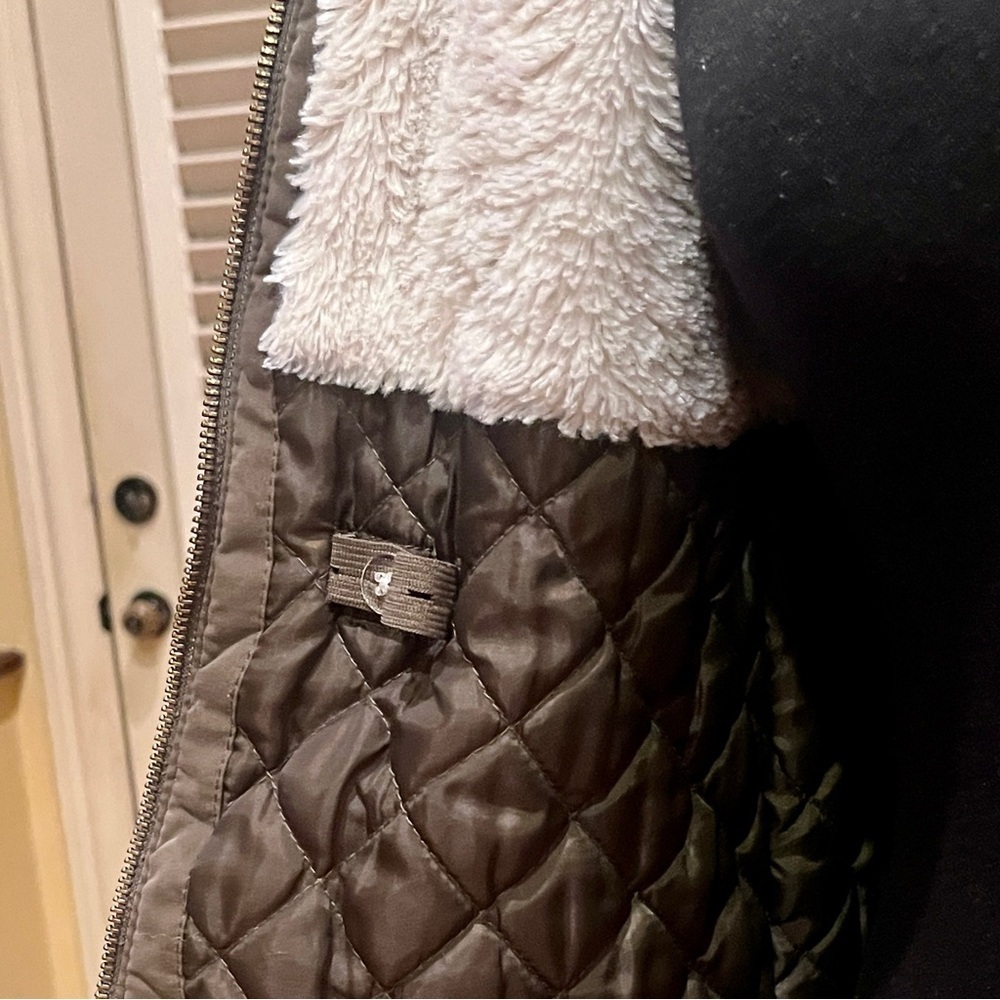 H&M Utility Jacket Faux Sherpa Lined Size 9 10 - Picture 5 of 9